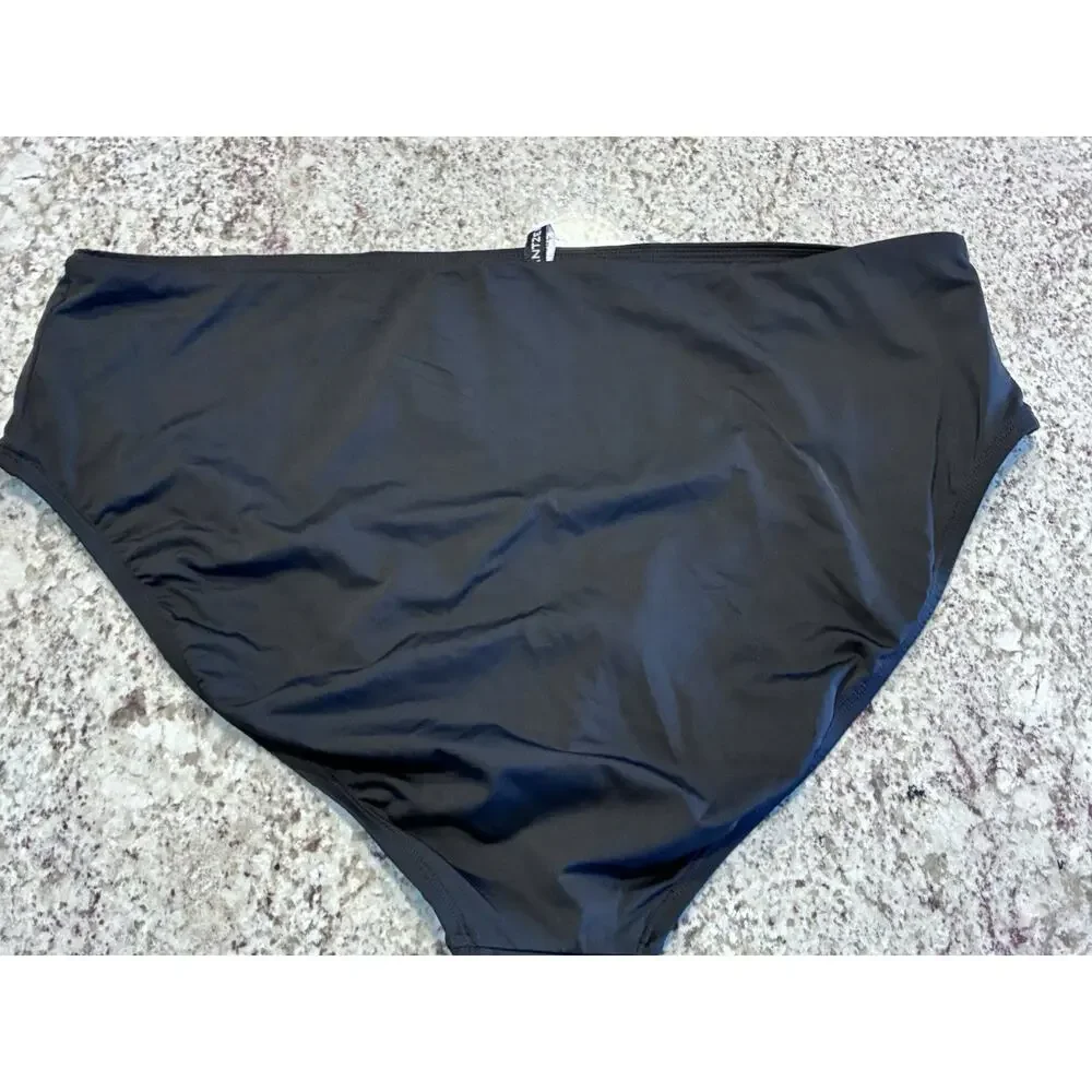 Jantzen 23171H Solids Comfort Core Tummy Control Swim Bottom Black Size 18